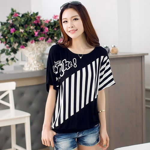 夏日闺蜜风尚 韩版原宿风少女T恤，学生党的潮搭必备